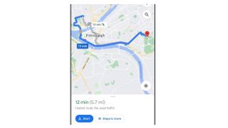 google maps eco friendly route
