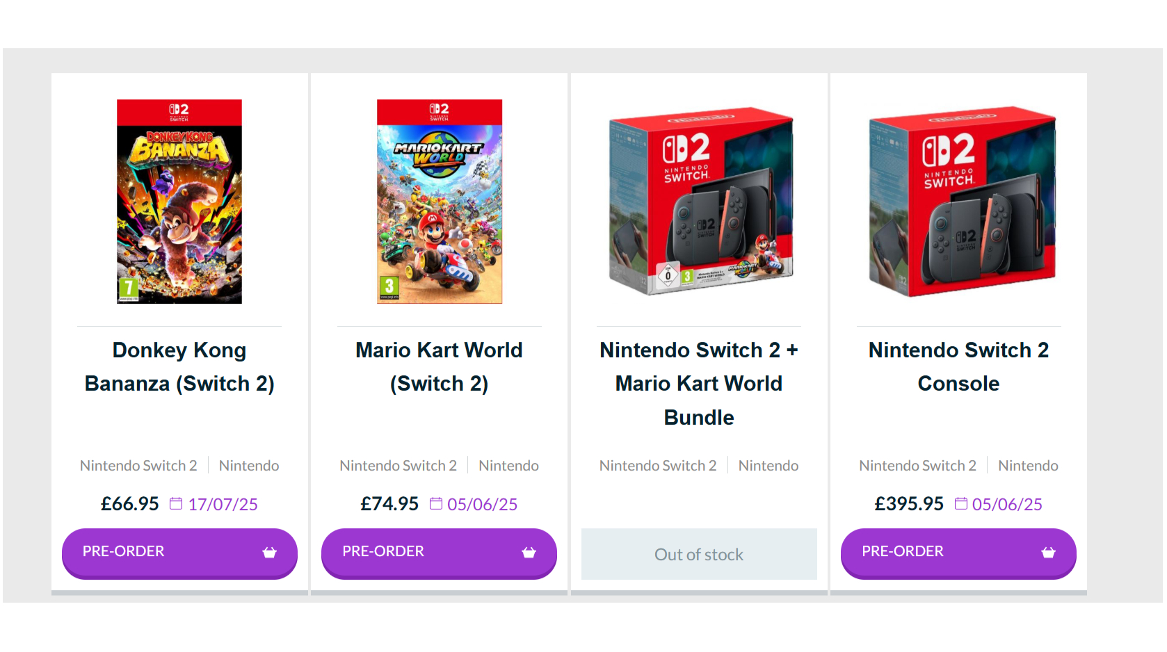 The Game Collection Switch 2 pre-orders