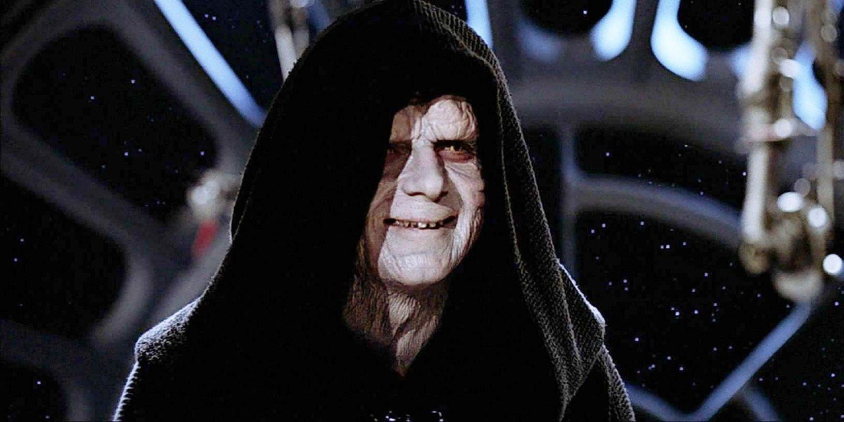 Emperor Palpatine smiling Star Wars