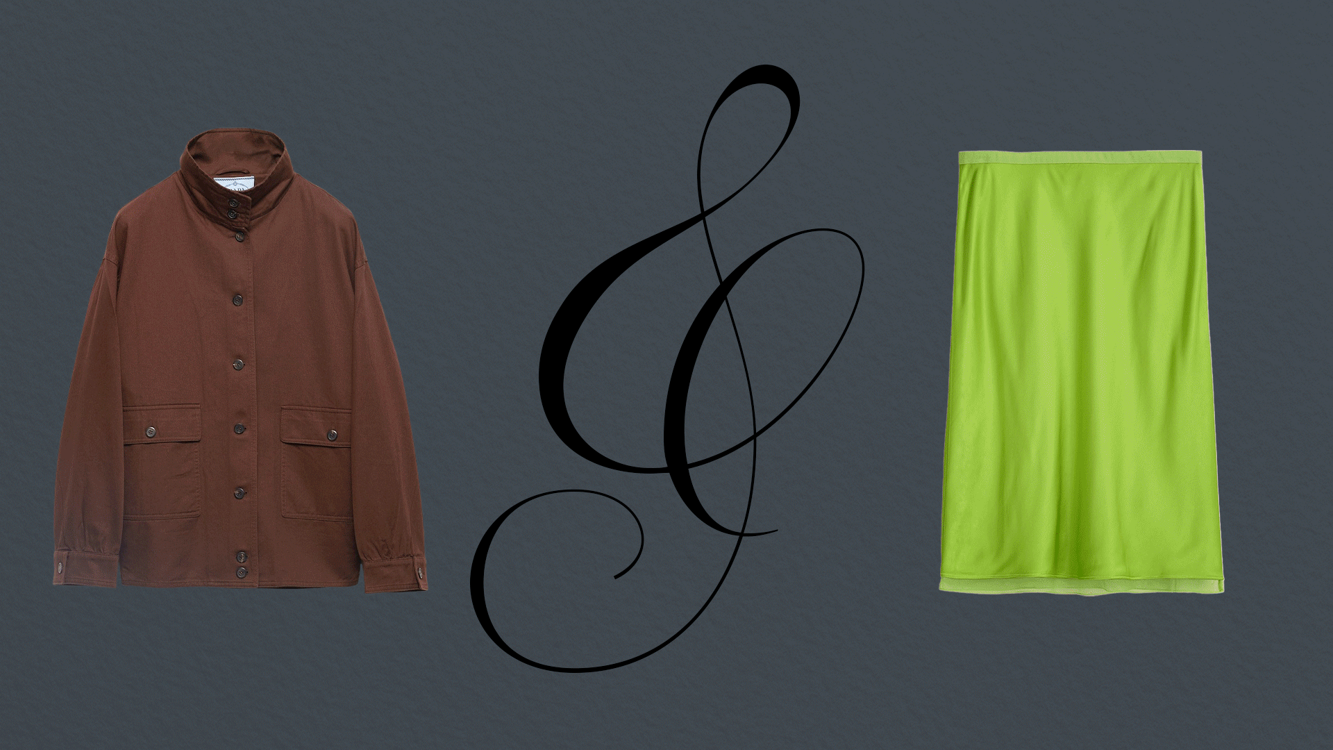 A graphic showing flashing flat product images from brands like The Row, COS, J.Crew, and more.