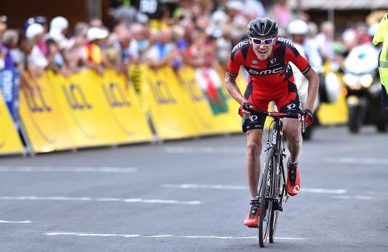 Tejay van Garderen riding to second place and the race lead