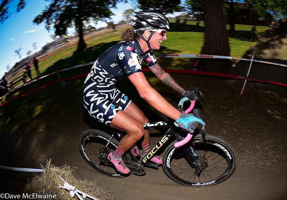 Formerly retired racer Nicole Duke finished in the top third of the field today