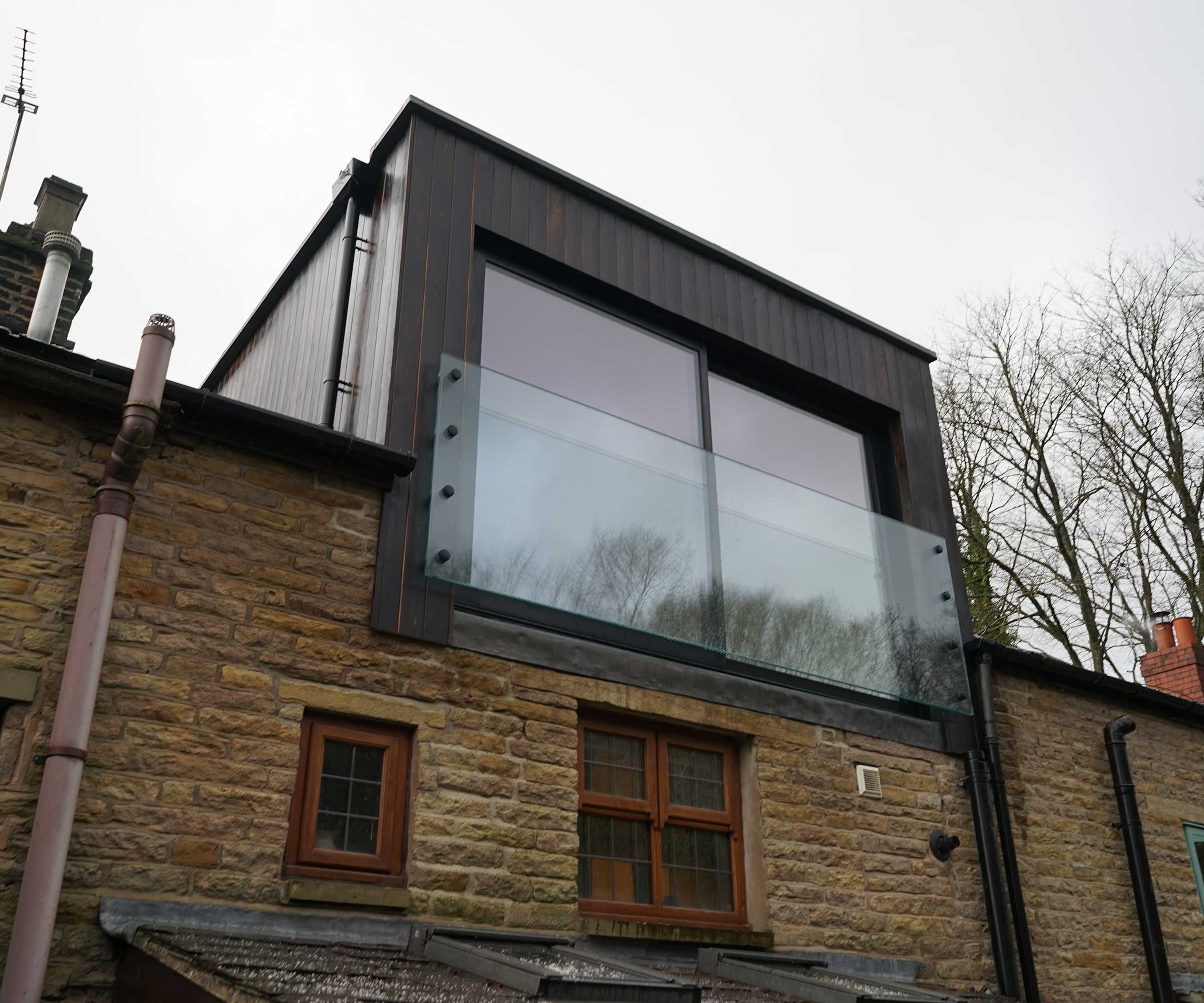 dormer loft conversion with charred timber cladding