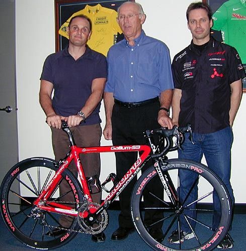 A real team effort... Frotuna, Caravello and Rioux all share a passion for cycling
