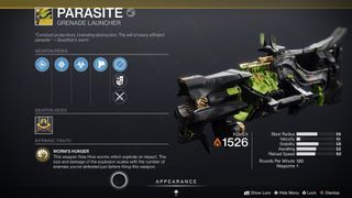 Destiny 2 Parasite Guide Parasite Gun