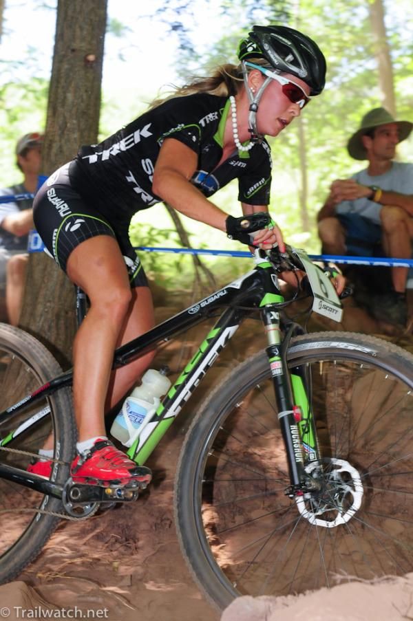 Emily Batty (Subaru Trek) was farther back than she had hoped to be
