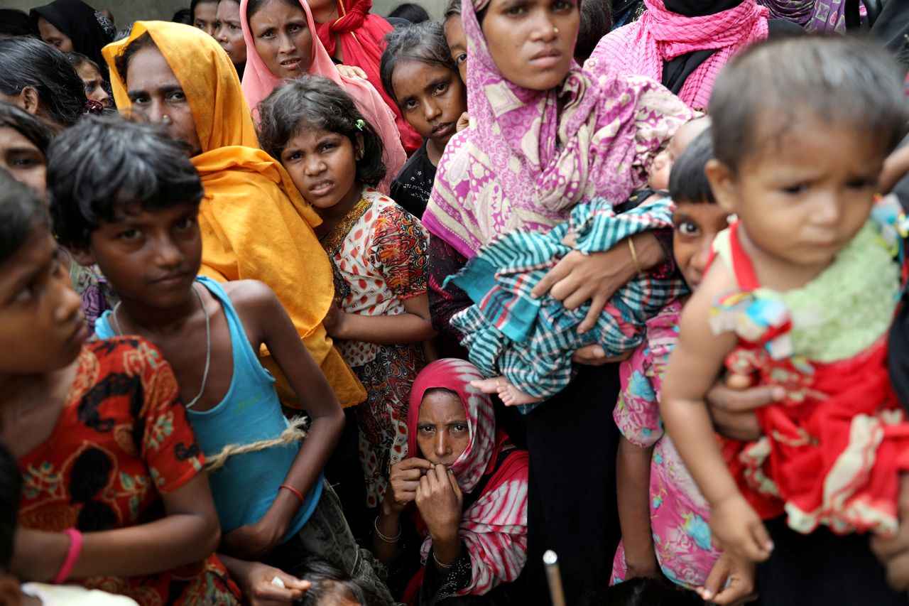 Rohingya refugees.