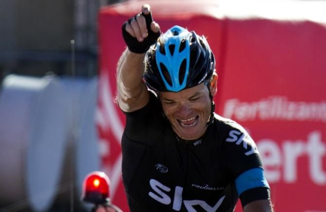 Vasil Kiryienka (Team Sky) wins stage 18