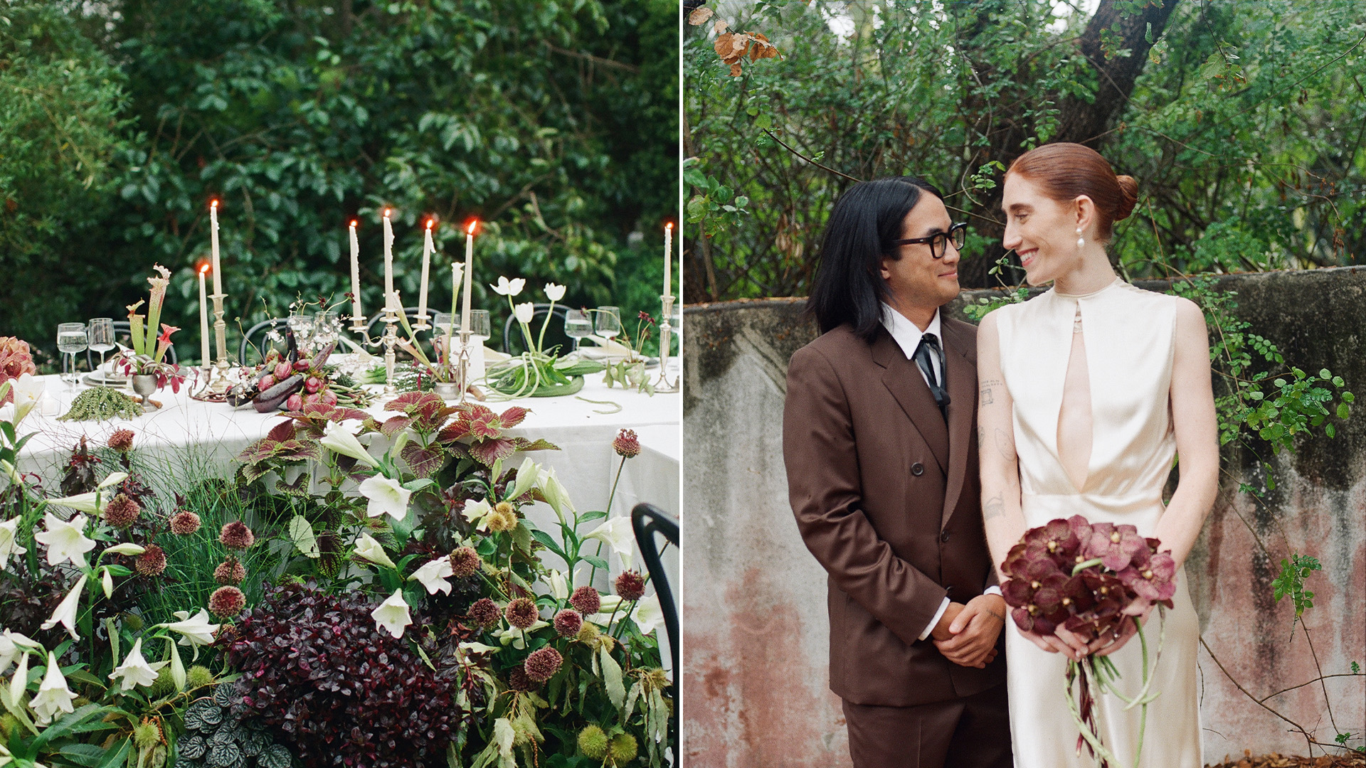 Sophia and Mik's wedding featuring the couple.