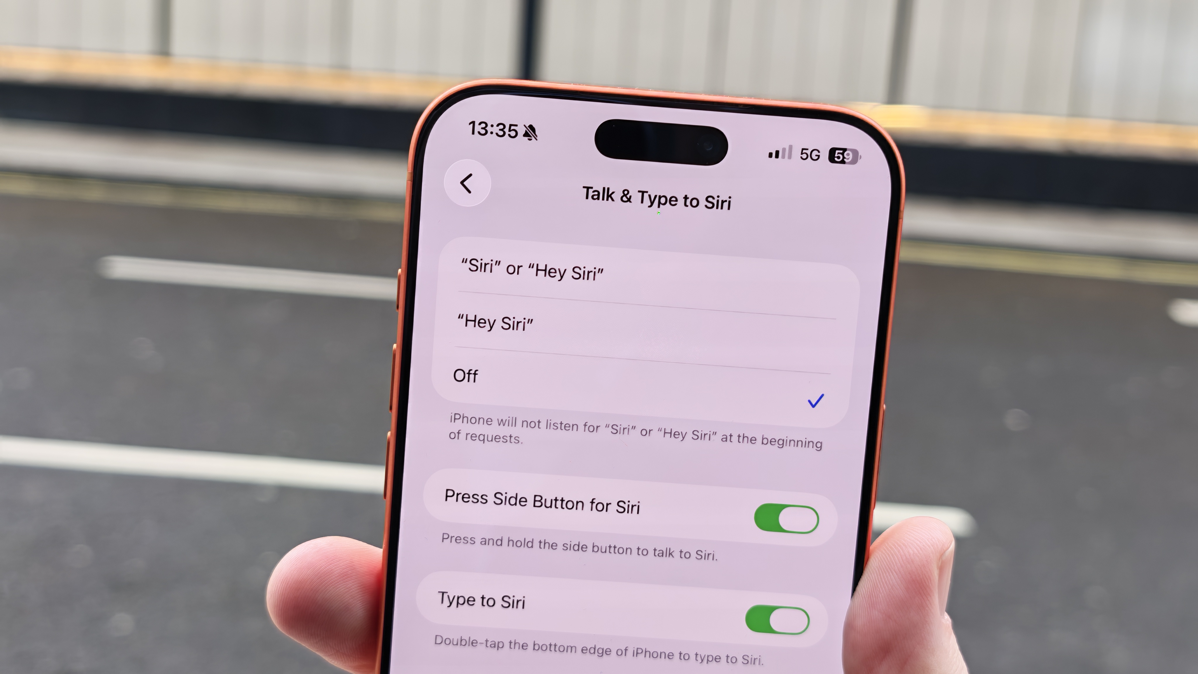 iPhone 17 Pro Max Siri options