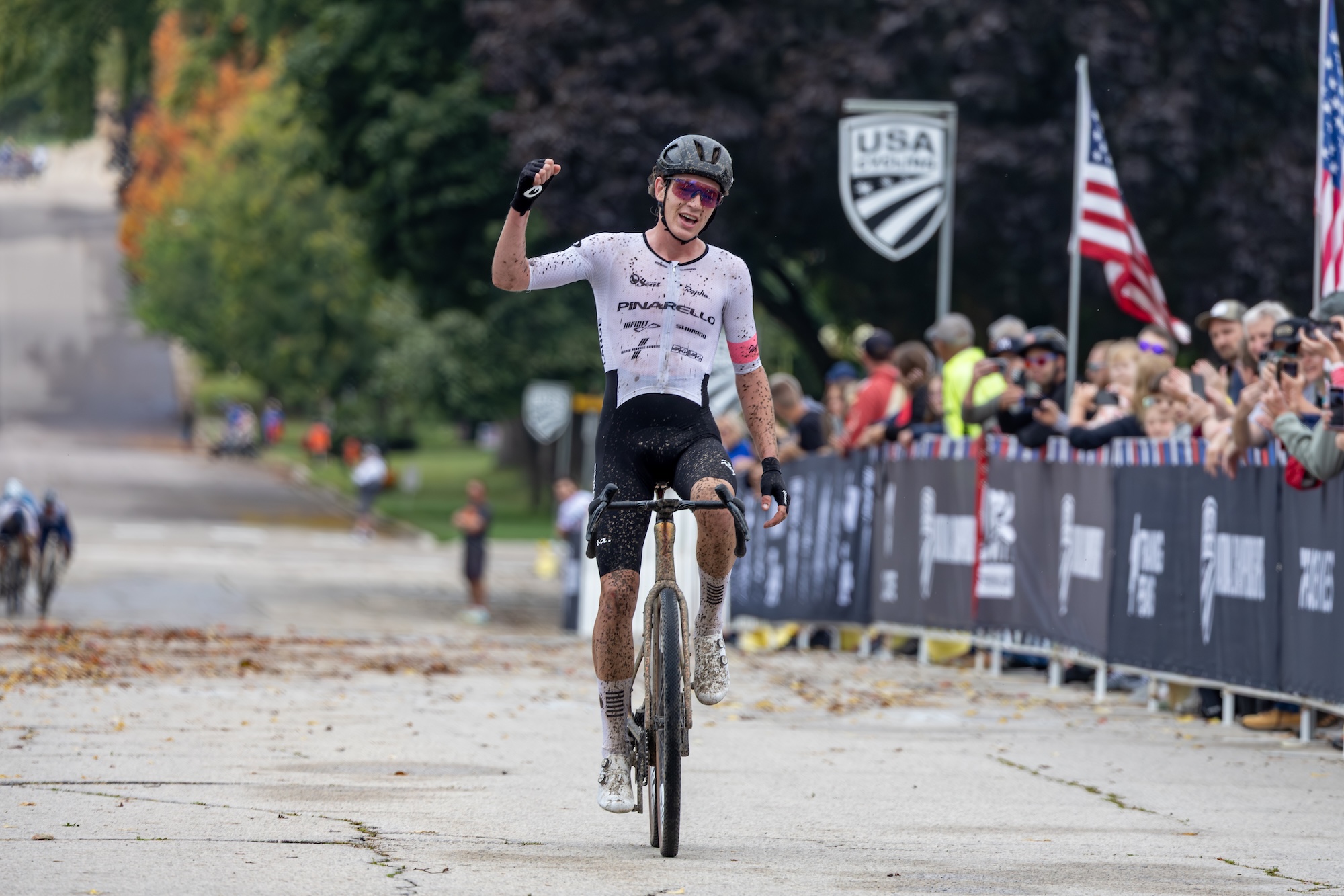 Bradyn Lange (Pinarello / Orange Seal) wins elite men&#039;s title at US Gravel Championships