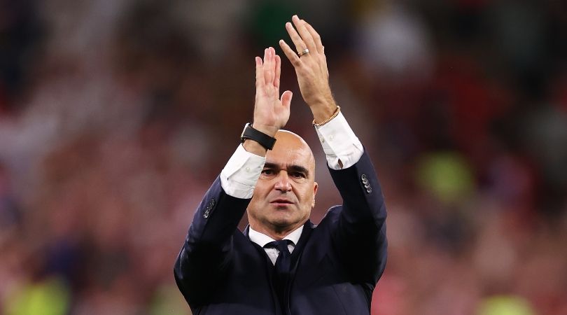 Roberto Martinez applauds the Belgium fans following the team&#039;s 0-0 draw against Croatia in Qatar, which saw the Red Devils knocked out of the World Cup in the group stages.