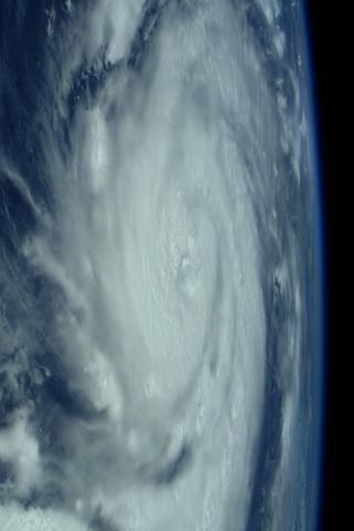 European Space Agency astronaut Thomas Pesquet of France captured this photo of Hurriane Ida as seen from the International Space Station, showing the Category 4 storm as it approached southeast Louisiana on Aug. 29, 2021.