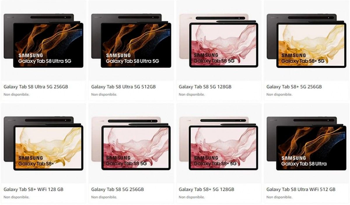 Samsung Galaxy Tab S8 leak