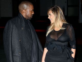 Kim Kardashian and Kanye West out and about