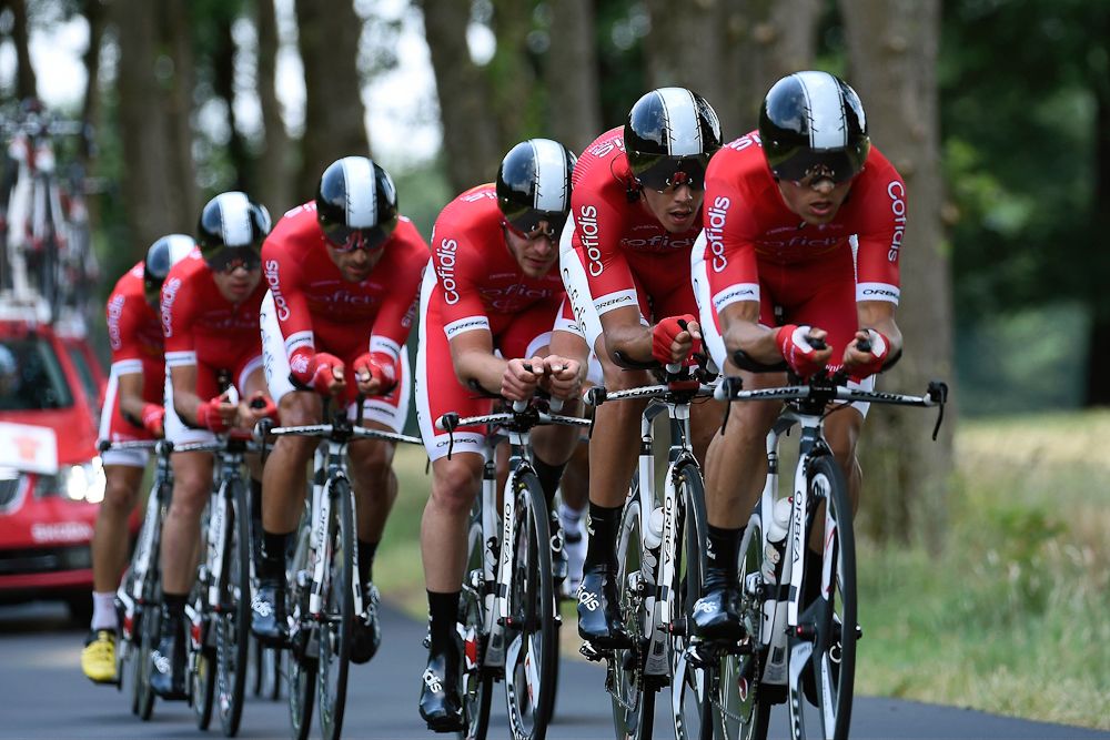 Cofidis in action during the team time trial.