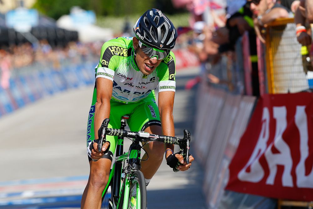 Francesco Bongiorno finished second during stage 18.