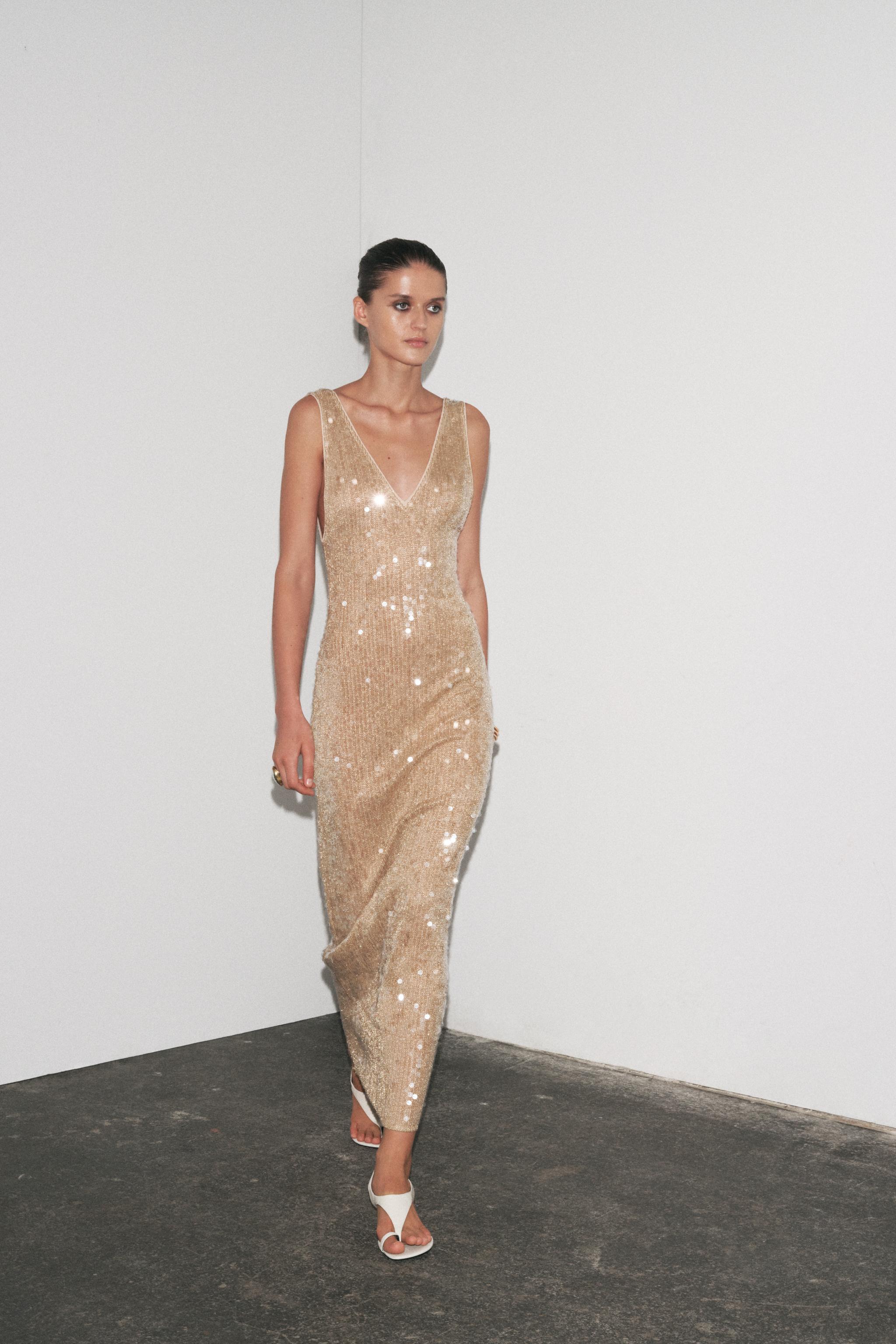 Metallic Thread and Sequin Dress