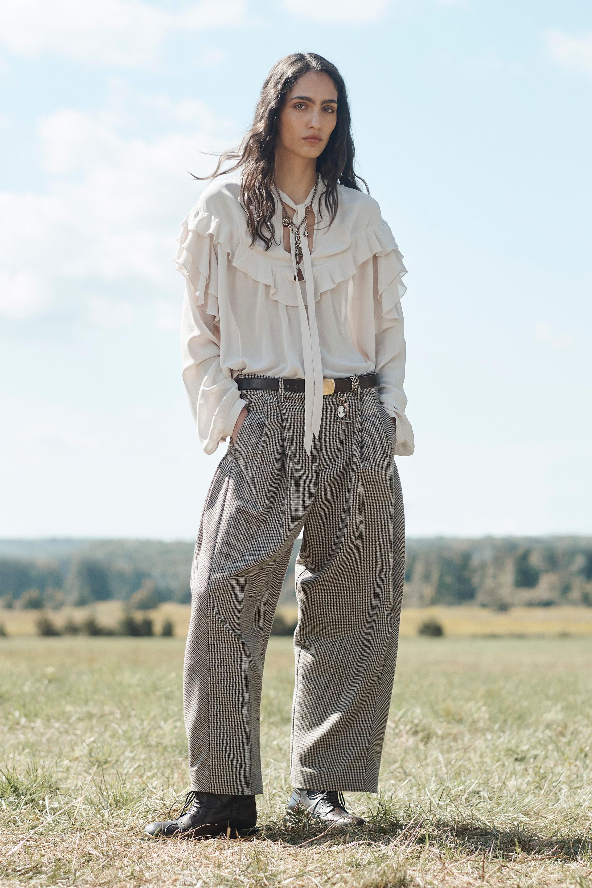 Tied Ruffled Blouse Limited Edition