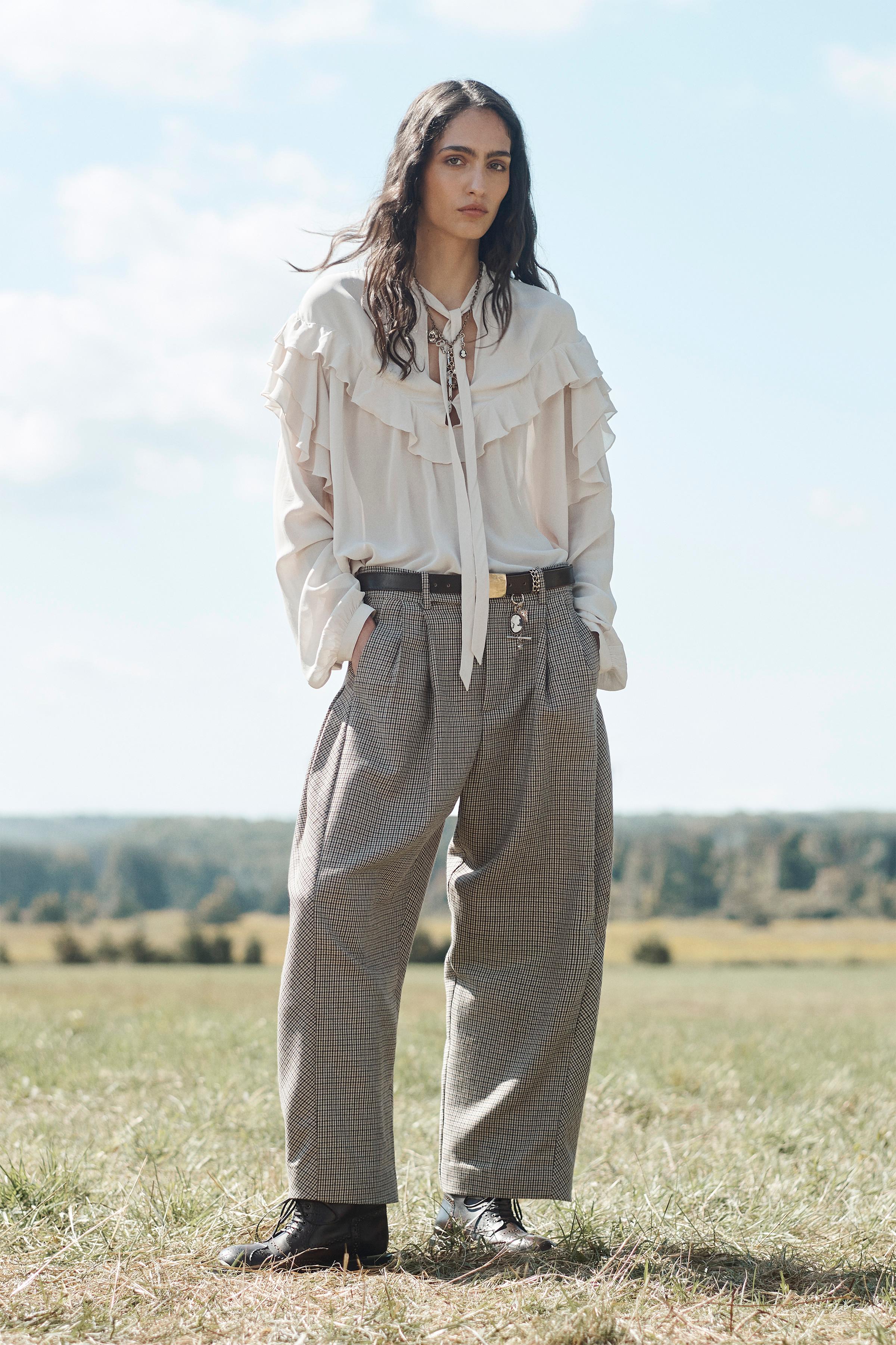 Tied Ruffled Blouse Limited Edition