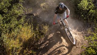 Steve Peat riding the Santa Cruz Vala in California