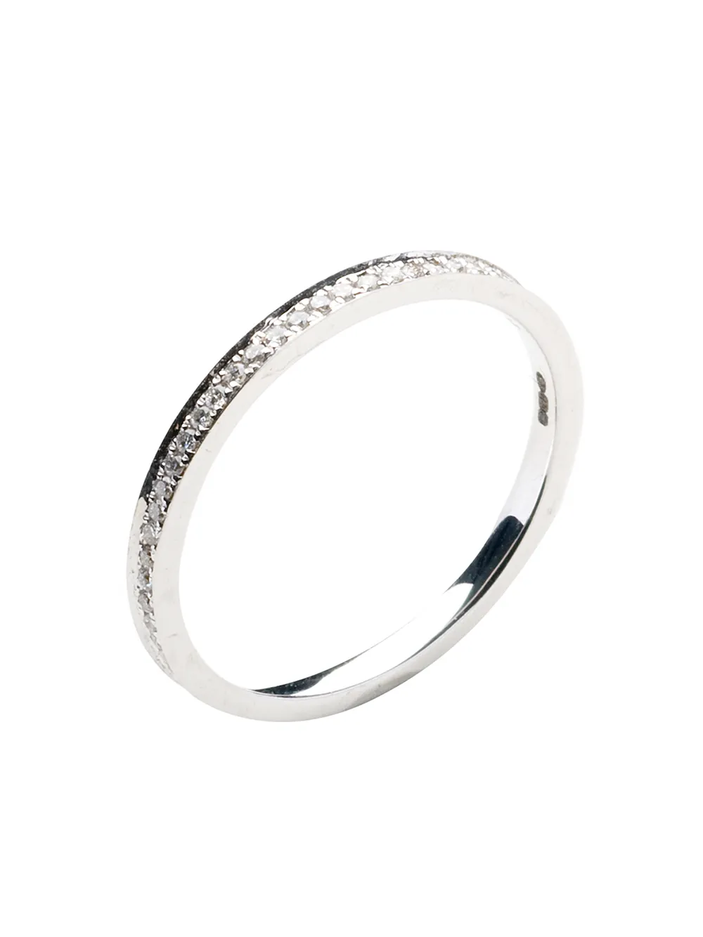18kt White Gold Diamond Eclipse Eternity Ring | N