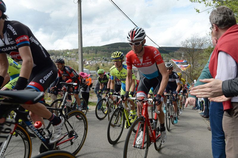 Fr&auml;nk Schleck (Trek) had his day ended by a crash