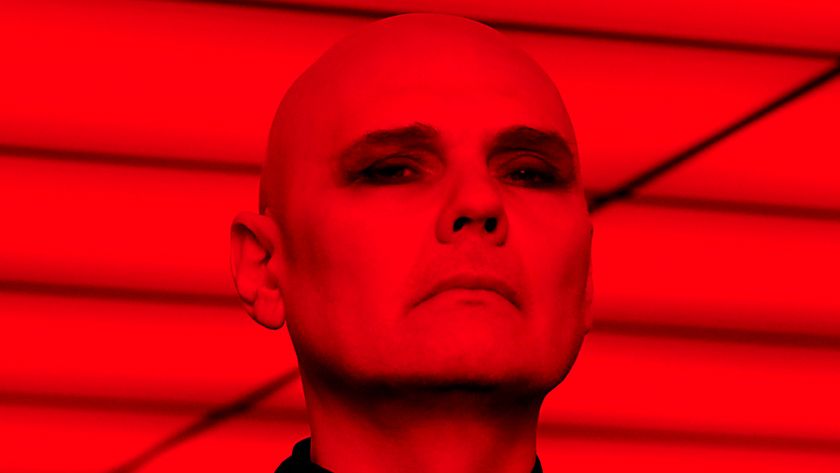 Billy Corgan in a very red light