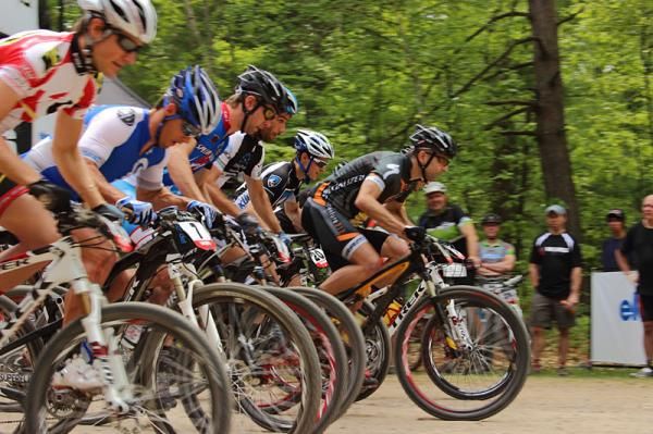Mike Philips (Adventure 212 / Specialized) and Brian Matter (Gear Grinder / Trek) started fast at the Crystal Lake Classic.