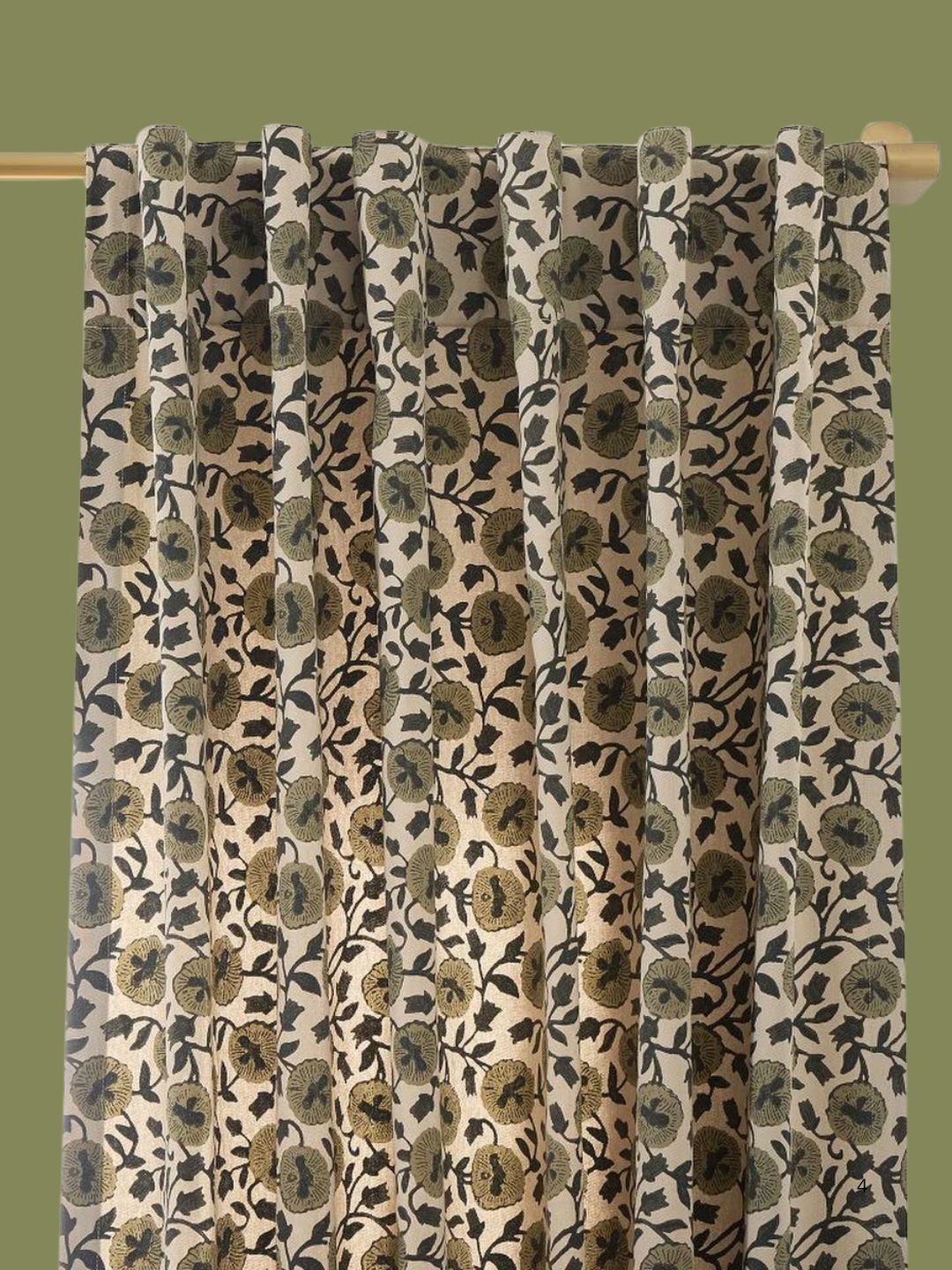 West Elm UK, Laney Floral Curtain
