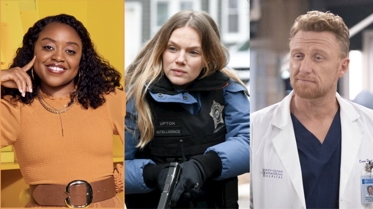 Quinta Brunson in Abbott Elementary, Tracy Spiridakos in Chicago P.D., Kevin McKidd in Grey&#039;s Anatomy