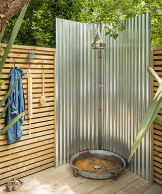 outdoor shower at The Sanctuary from Unique Homestays