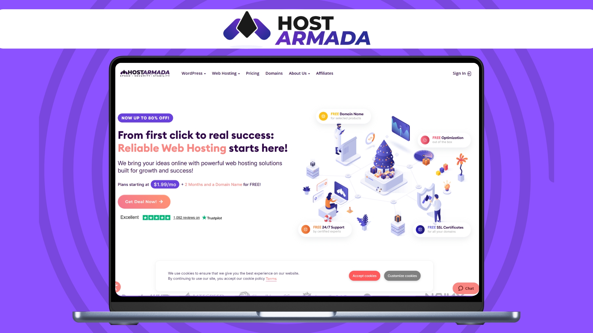 HostArmada hero image (Feb 2026)