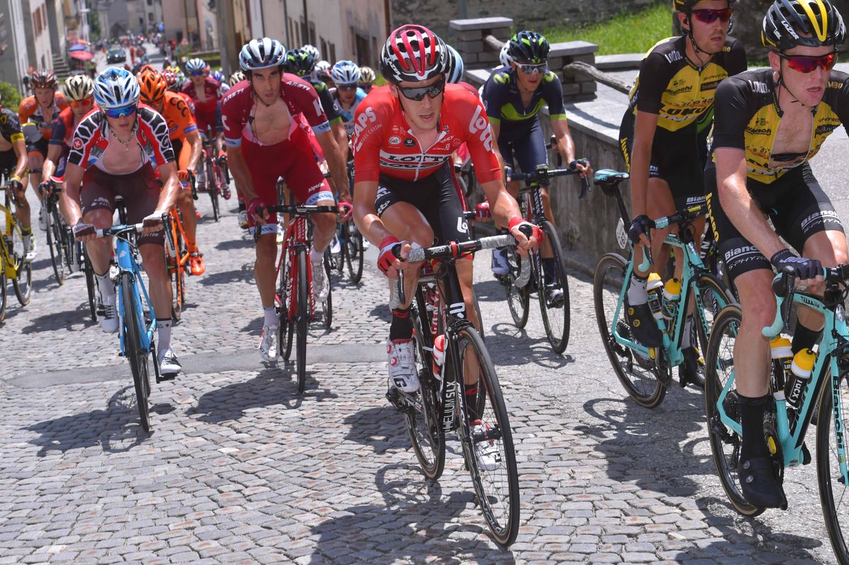 Stage 6 of the Tour de Suisse passed over some cobbles