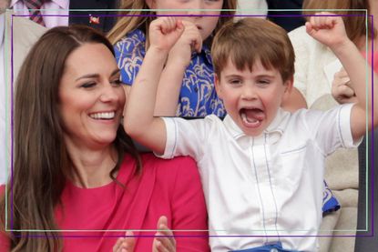 Kate Middleton with Prince Louis at Queen's Platinum Jubilee
