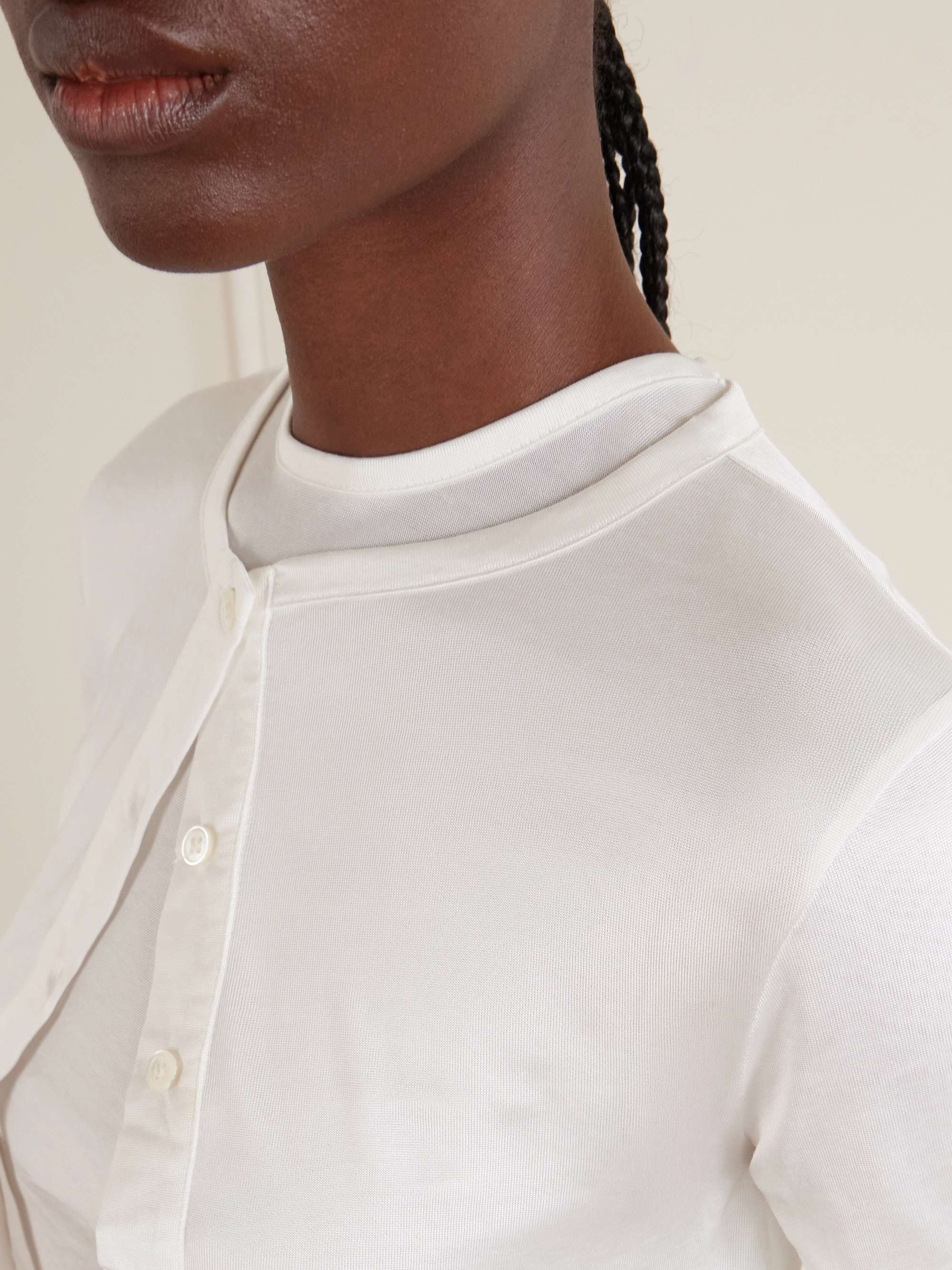 Hazel Semi-Sheer Lyocell Cardigan
