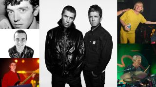 Noel and Liam, and some of their ex-bandmates