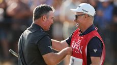 Ryan Fox and his caddie embrace after winning the 2026 Open
