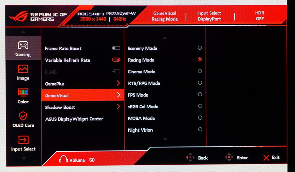 Asus ROG Swift PG27AQWP-W