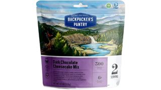 Backpacker’s Pantry Dark Chocolate Cheesecake Mix on white background