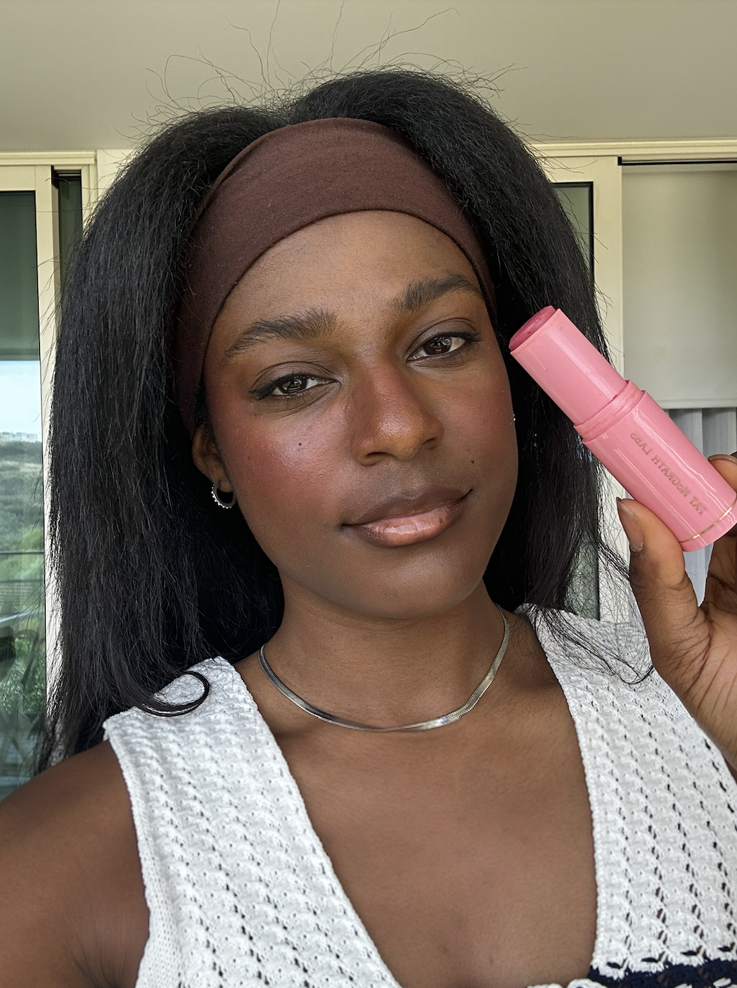 Shei Mamona wearing Pat Mcgrath Blusher