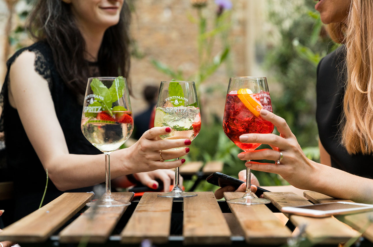 Summer spritz cocktails