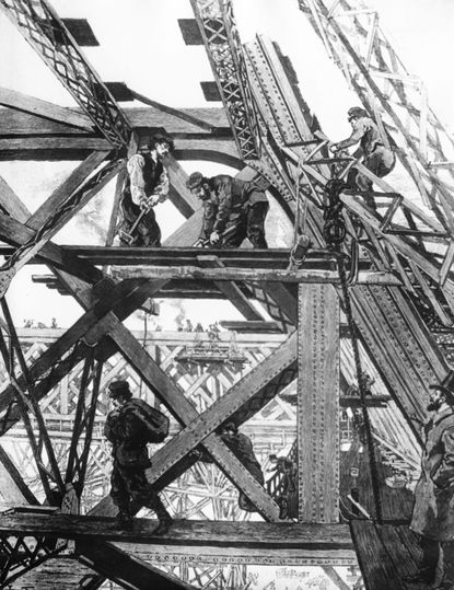 Construction of the Eiffel Tower was originally for the Paris Exhibition of 1889