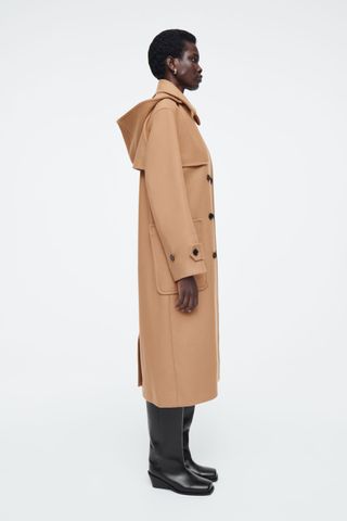 Hooded Wool Duffle Coat