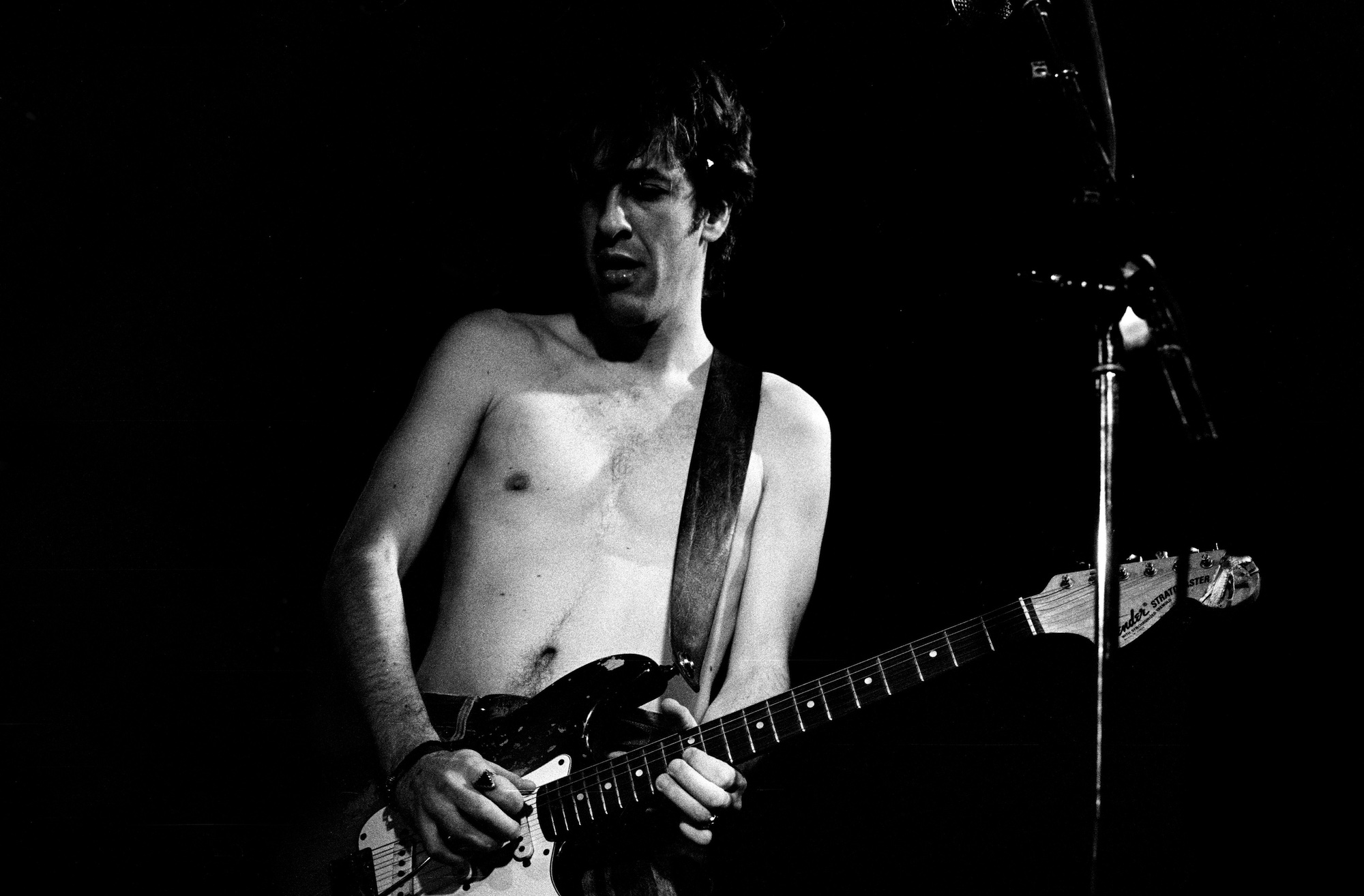 Hillel Slovak performs onstage with the Red Hot Chili Peppers at De Effenaar in Eindhoven, Netherlands on February 18, 1988