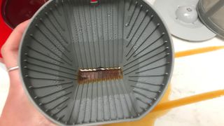 The inside filter of the smeg coffee maker