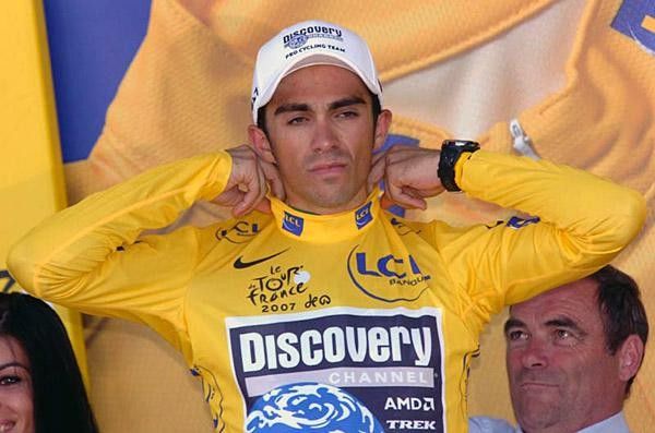 Contador seems thrilled with his new outfit