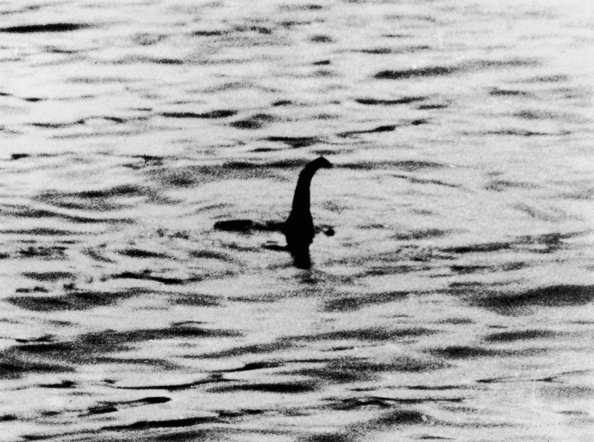 A view of the Loch Ness Monster, near Inverness, Scotland, April 19, 1934. The photograph, one of two pictures known as the &#039;surgeon&#039;s photographs,&#039; was allegedly taken by Colonel Robert Kenneth Wilson, though it was later exposed as a hoax by one of the participants, Chris Spurling, who, on his deathbed, revealed that the pictures were staged by himself, Marmaduke and Ian Wetherell, and Wilson. References to a monster in Loch Ness date back to St. Columba&#039;s biography in 565 AD. More than 1,000 people claim to have seen &#039;Nessie&#039; and the area is, consequently, a popular tourist attraction. (Photo by Keystone/Getty Images)