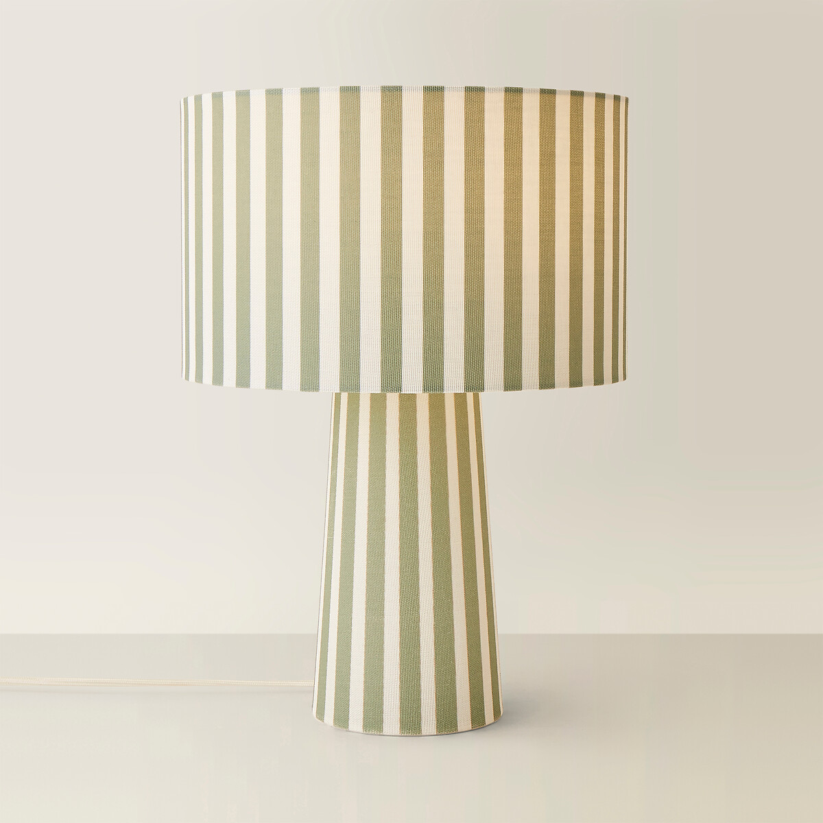 Stripe Fabric Table Lamp