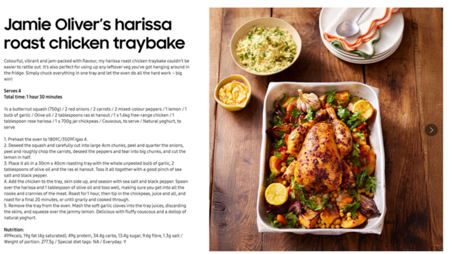 Jamie Oliver Samsung recipe